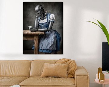 The waiting mechanics by Klaus Tesching - Art-AI