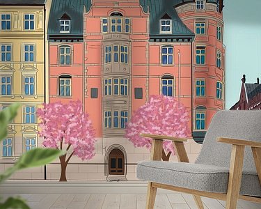 Example of the artwork in a room