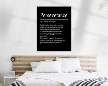 Definitie Doorzettingsvermogen - Zwart van WordsThatInspire