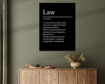 Law Definition - Noir sur WordsThatInspire