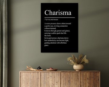 Définition du charisme - Noir sur WordsThatInspire