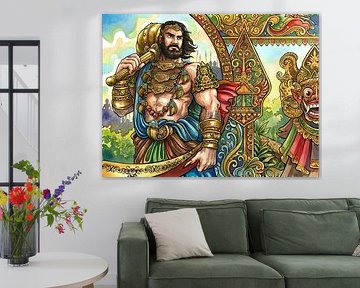 Indonesian Mythic Warrior: Gatot Kaca Strength & Tradition by Petrus Jakub