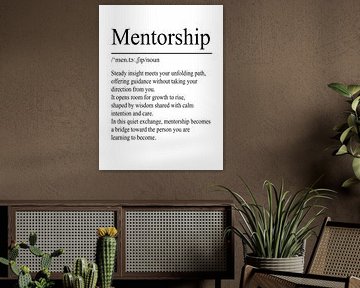 Définition du mentorat - Blanc sur WordsThatInspire