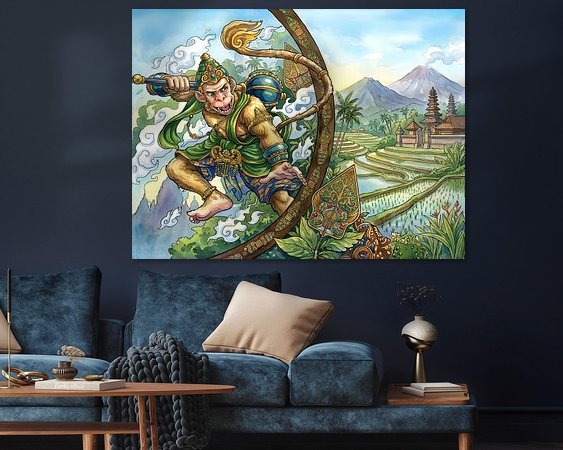 Example of the artwork in a room