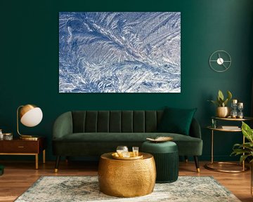 motifs de cristaux de glace