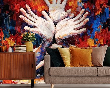 Example of the artwork in a room