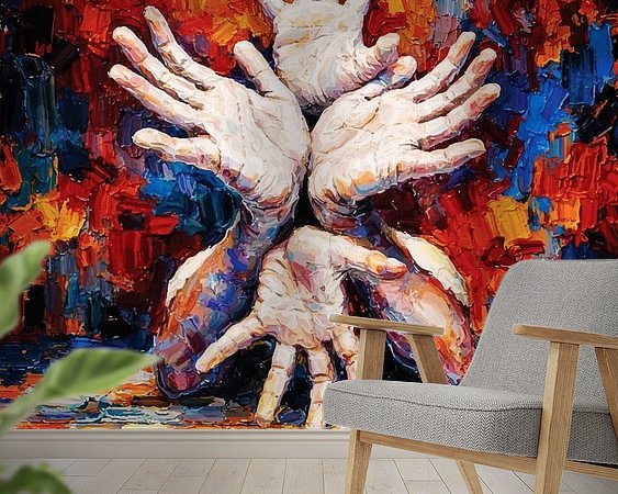 Example of the artwork in a room