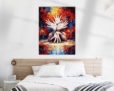 Example of the artwork in a room