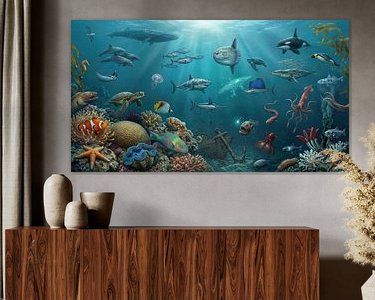 Example of the artwork in a room