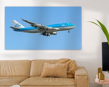 Landung einer Boeing 747-400M der KLM. von Jaap van den Berg