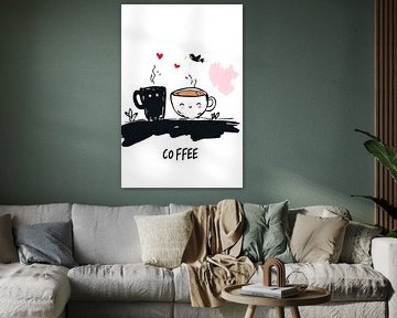 Ich liebe dich einen Milchkaffee