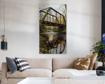 Waar de tijd rust onder een oude brug van Rudi Pratama