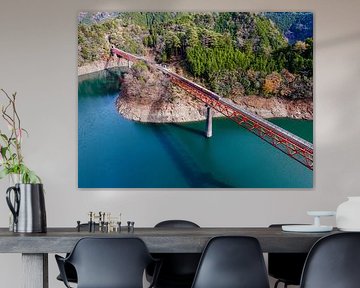 Japan - Okuōikojō - Station in het stuwmeer van Orange Frame - Remco Bosshard