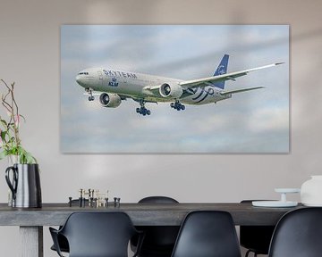 Boeing 777-300 de KLM aux couleurs de SkyTeam.