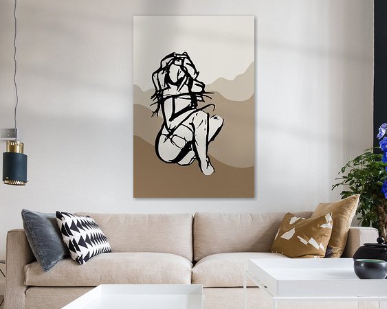 Example of the artwork in a room