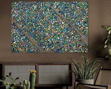 Music festival Lowlands, camping site with tents.