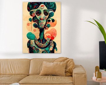 KI GOES ART - POP Art #4 van Nicole Holz