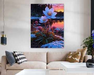 Blume und Sonnenuntergang von Giandra Safaraz