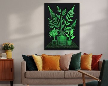 Digital Nature - Neon-Botanik von Giandra Safaraz