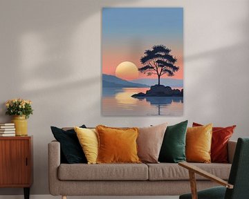 Ruhige Sonnenuntergangsreflexion von Giandra Safaraz