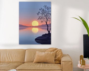 Ruhige Sonnenuntergangsreflexion von Giandra Safaraz