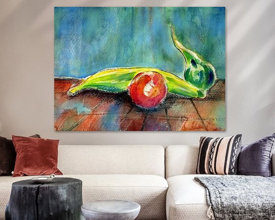 Example of the artwork in a room