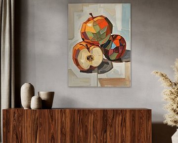 Geometrisches Obst-Stillleben von Giandra Safaraz