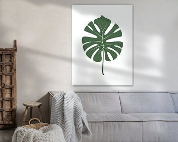Monstera Blatt Minimalist von Giandra Safaraz