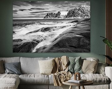 Monochrome arktische Meereslandschaft