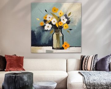 Sommerblumen in einer Vase