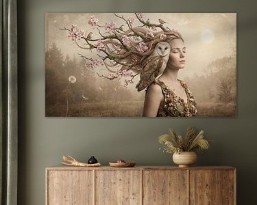 Example of the artwork in a room