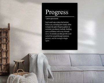 Progress Definition - Noir sur WordsThatInspire