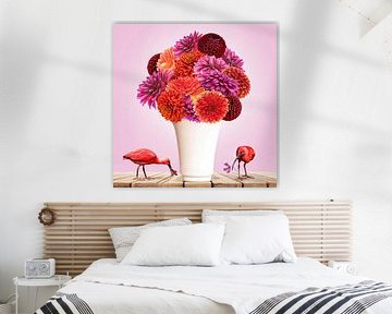 Pink Dahlia by Klaartje Majoor