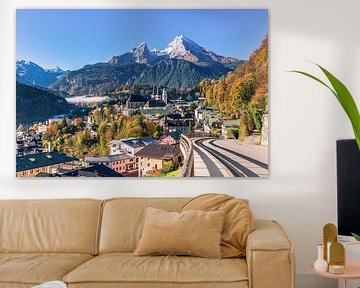 Autumnal Berchtesgaden with a view of the Watzmann by Achim Thomae Photography
