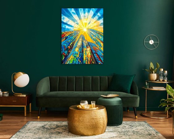 Example of the artwork in a room