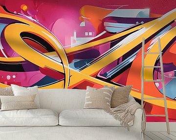 Abstracte graffitikunst