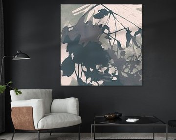 Japandi abstracte botanische kunst van Dina Dankers