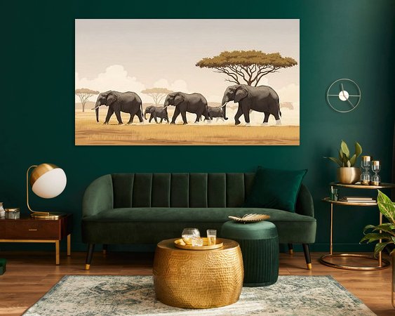 Example of the artwork in a room