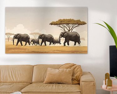 Example of the artwork in a room