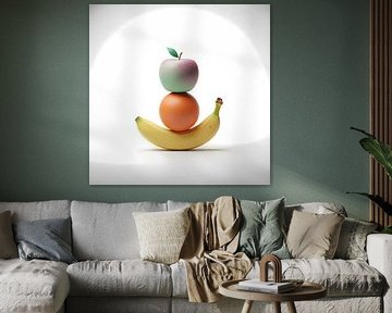 Geometrischer Stapel High-Key Digitales Stillleben von maulana risyad