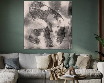 Wabi-sabi abstract in neutral colors by Abstract Minimalist Art
