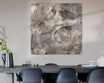 Minimalist abstract organic shapes in neutral colors by Abstract Minimalist Art