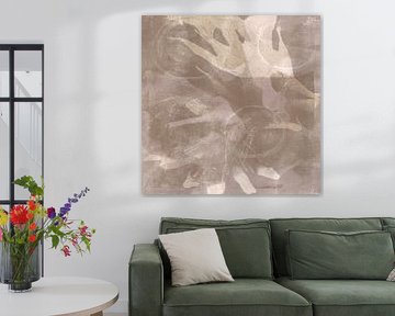 Minimalist abstract in warm neutral colors by Abstract Minimalist Art