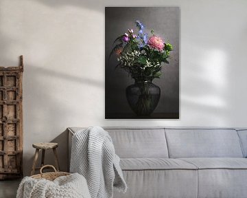 Zeitloses Stillleben | Blumen in Vase | Fine Art Studiofotografie