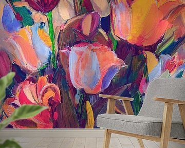 Bloemen explosie 2 van Nop Briex