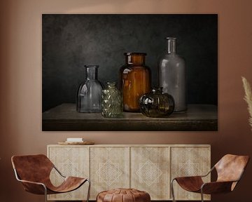 Silence captured in glass - modern still life