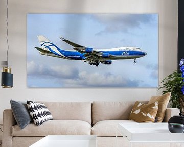AirBridgeCargo Boeing 747-400 ERF Frachtflugzeug. von Jaap van den Berg