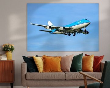 Avion de transport de passagers KLM Boeing 747-400. sur Jaap van den Berg