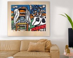 Example of the artwork in a room