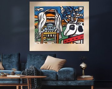 Fernand Léger, Vorsitzender und Kuh von Atelier Liesjes